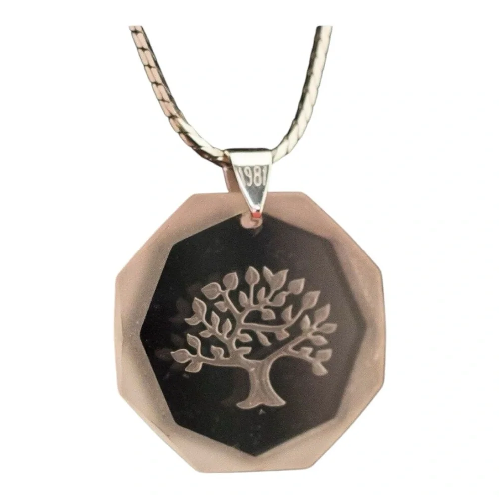 Vintage 1981 Crystal Pendant Tree